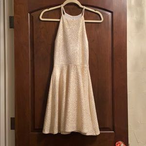 Sparkle halter neck dress